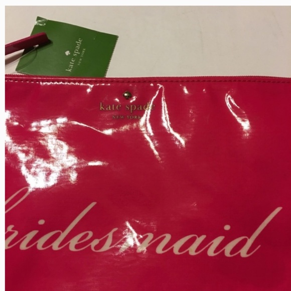 kate spade bridesmaid pink gia pouch bag nwt - Picture 4 of 7